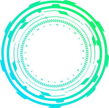 HUD futuristic element. Abstract optical neon aim png