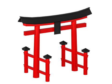 Japanese gateway Torii png