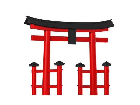Japanese gateway Torii png