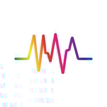 Sound waves logo vector illustration