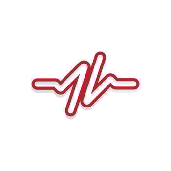 Sound waves logo vector illustration