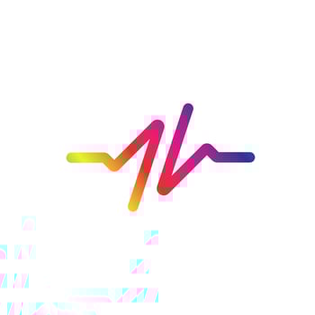 Sound waves logo vector illustration