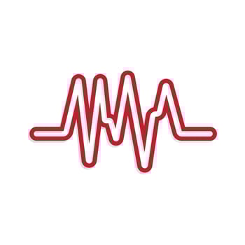 Sound waves logo vector illustration