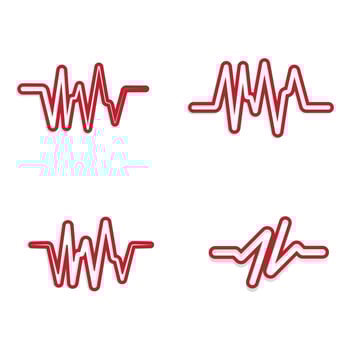 Sound waves logo vector illustration