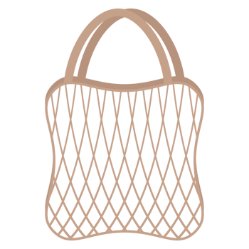 Net Bag Organic Mesh Cotton Rope Environmental Protection Eco-Friendly Reusable Eco Shopping Tote Bags png