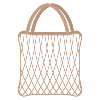 Net Bag Organic Mesh Cotton Rope Environmental Protection Eco-Friendly Reusable Eco Shopping Tote Bags png