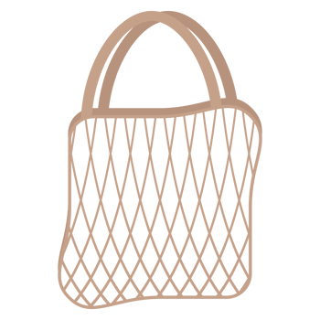 Net Bag Organic Mesh Cotton Rope Environmental Protection Eco-Friendly Reusable Eco Shopping Tote Bags png