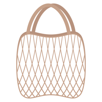 Net Bag Organic Mesh Cotton Rope Environmental Protection Eco-Friendly Reusable Eco Shopping Tote Bags png