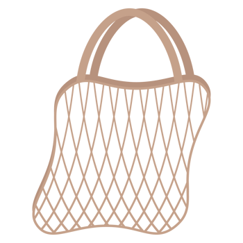 Net Bag Organic Mesh Cotton Rope Environmental Protection Eco-Friendly Reusable Eco Shopping Tote Bags png