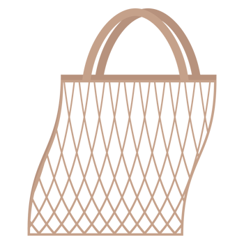 Net Bag Organic Mesh Cotton Rope Environmental Protection Eco-Friendly Reusable Eco Shopping Tote Bags png
