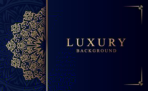 Luxury golden ornamental mandala background. Beautiful arabesque pattern mandala design vector