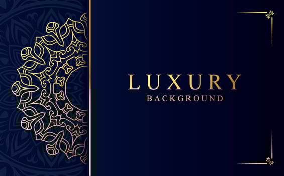 Golden mandala design background vector illustration