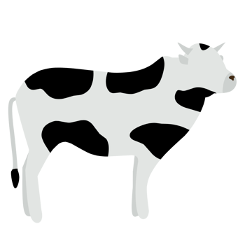 Faceless Cow For Qurban Decorations png