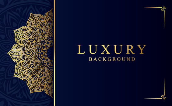 Golden mandala design background vector illustration