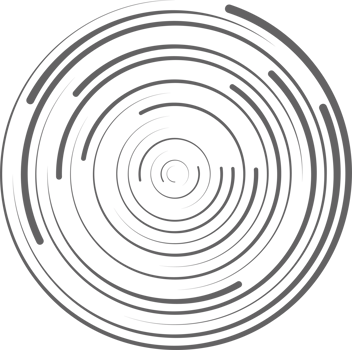 Circle concentric lines. Rippled rings and round sound waves pattern. Radial signal radar sign. Abstract sonar png