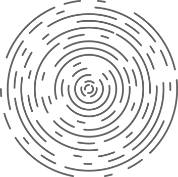 Circle concentric lines. Rippled rings and round sound waves pattern. Radial signal radar sign. Abstract sonar png