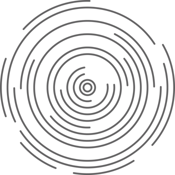 Circle concentric lines. Rippled rings and round sound waves pattern. Radial signal radar sign. Abstract sonar png
