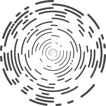 Circle concentric lines. Rippled rings and round sound waves pattern. Radial signal radar sign. Abstract sonar png