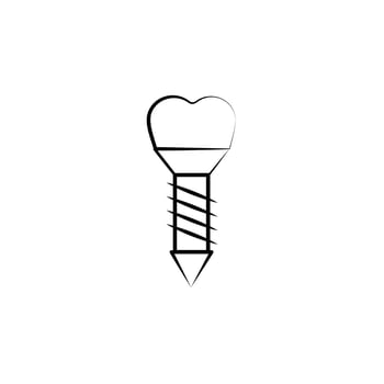dental treatment vector icon illustration