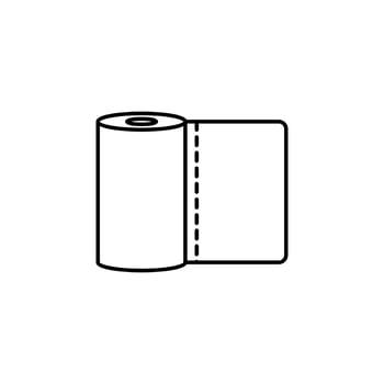 toilet paper vector icon illustration