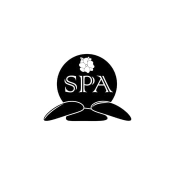 spa salon logo vector icon illustration