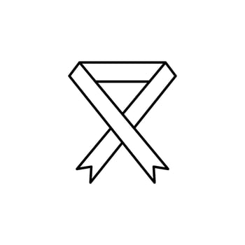 Cancer, cancer ribbon vector icon illustration