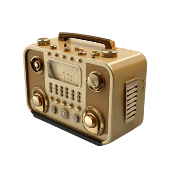 World Radio Day With 3d Golden Lit Recorder png