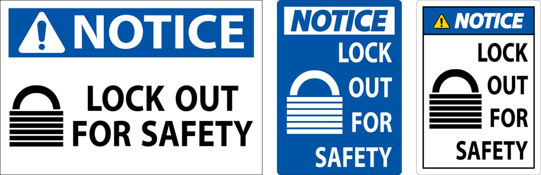 Notice High Radiation Area Sign On White Background vector