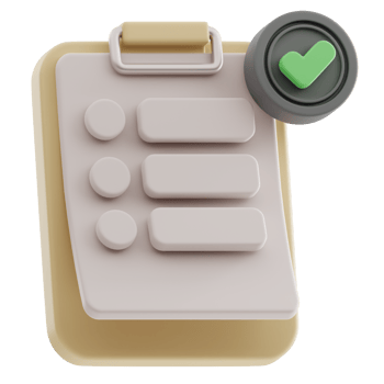Note Checklist Delivery 3D Illustration png