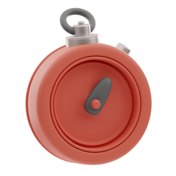 Stop Watch Delivery 3D Illustration png