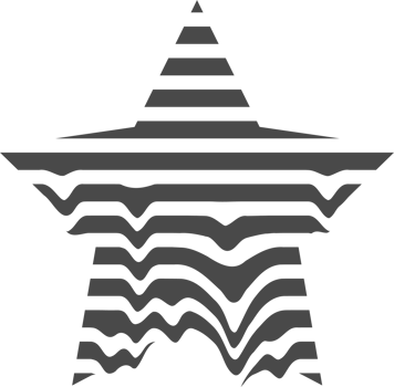 Glitch cyberpunk geometric shape. Abstract graphic design element. Futuristic melted drips. Liquid star png