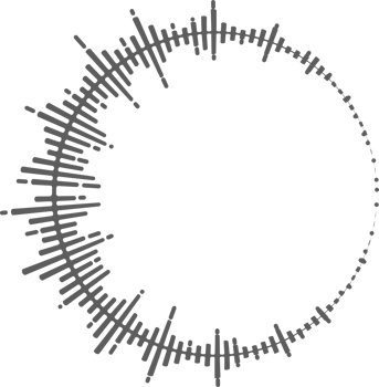 Circle music soundwave. Circular equalizer. Round audio spectrum. Graphic shape. Concentric beat and explosion. Digital geometric frame png