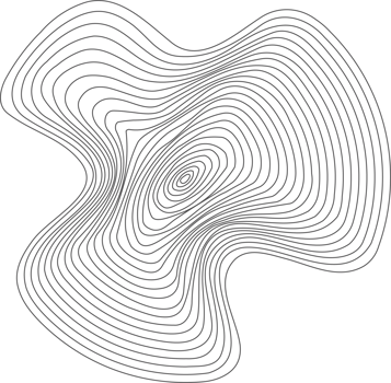 Linear wooden tree rings pattern. Topography circles with map texture. Circular wavy shape. Abstract outline trunk rounds png