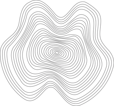 Linear wooden tree rings pattern. Topography circles with map texture. Circular wavy shape. Abstract outline trunk rounds png