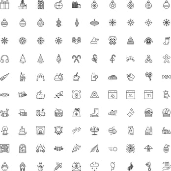Festive icon set vector