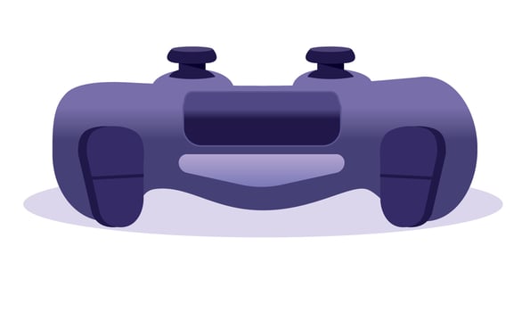 Illustration of a wireless gamepad vector