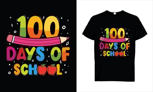 100 days of school quote vector