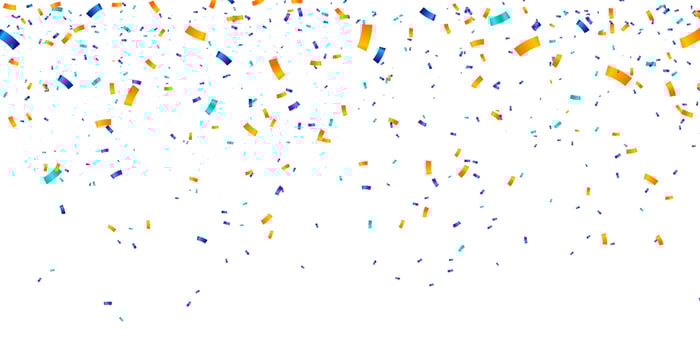 Confetti Background. Vector illustration confetti background. Christmas, Party, new year and birthday confetti vector.