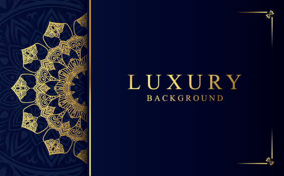 Golden mandala design background vector illustration