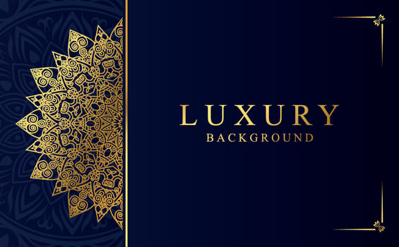 Luxury golden ornamental mandala background. Beautiful arabesque pattern mandala design vector