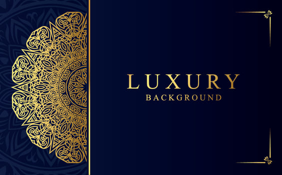 Luxury golden ornamental mandala background. Beautiful arabesque pattern mandala design vector
