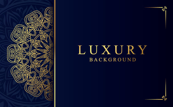 Luxury golden ornamental mandala design background vector
