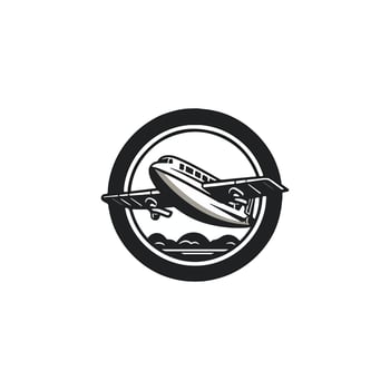 Plane icon vector, solid illustration, pictogram isolated on white vector