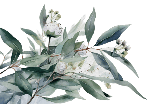 Green leaf watercolor AI Generate png