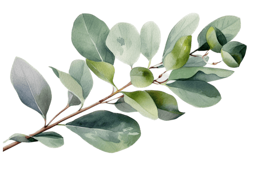 Green leaf watercolor AI Generate png