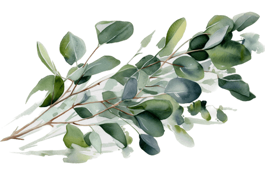 Green leaf watercolor AI Generate png