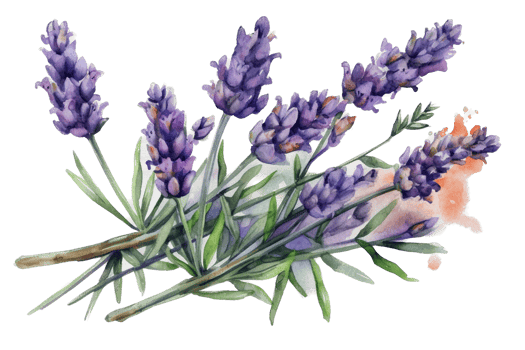Flower with leaf watercolor AI Generate png