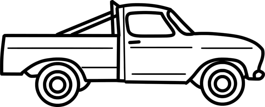 The van outline vector