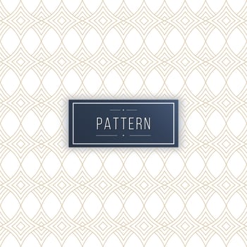 Abstract geometric seamless pattern with curved lines vector