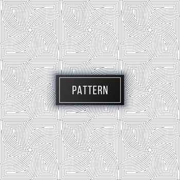 Geometric seamless curved lines hexagon pattern background vector